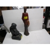 Image 1 : 2 FIGURINES - 1 AFRICAN FIGURINE NUMBERED