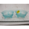 Image 2 : 2 KLONDIKE FLUTED SCROLLS  BLUE BOWLS