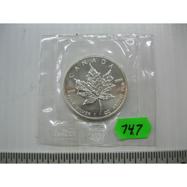 1989 1 OZ. .999 SILVER COIN (TAX EXEMPT)