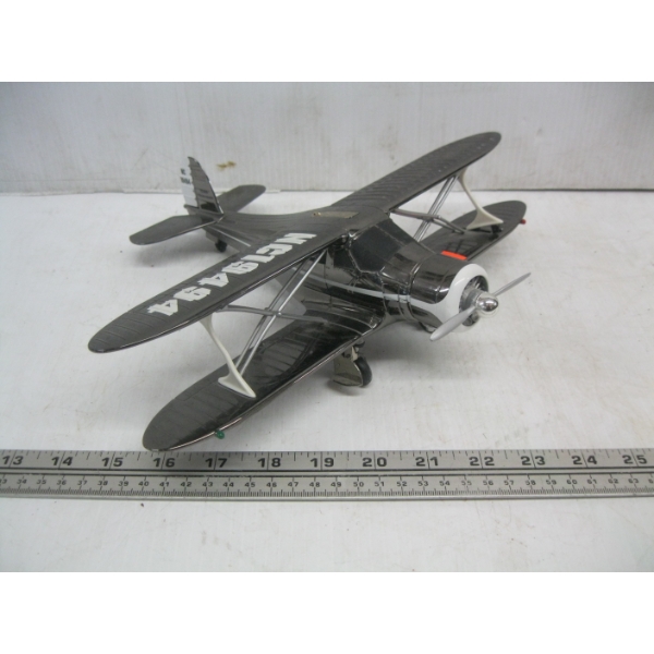 BLACK TEXACO METAL AIRPLANE