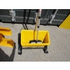Image 2 : 2 SNOW SHOVELS, BROOM, PUSH SALT DISPENSER