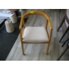Image 1 : LIGHT UPHOLSTERED WOOD FRAMED DINING CHAIR