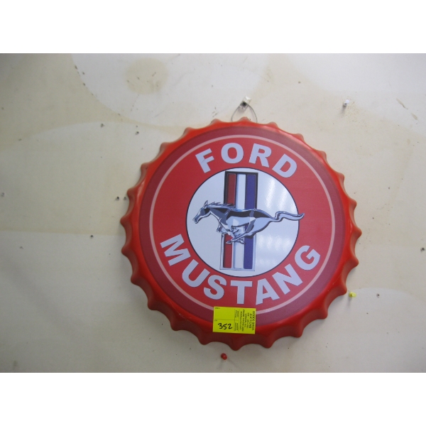FORD MUSTANG BOTTLECAP SIGN