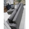 Image 2 : GREY SOFA W/CHAISE EXTENSION & PILLOWS