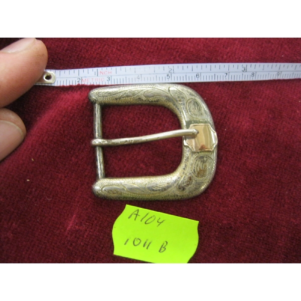 NAVAJO SILVER BELT BUCKLE