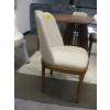 Image 2 : WOOD FRAMED OFF WHITE DINING CHAIR