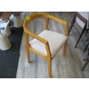 Image 2 : LIGHT UPHOLSTERED WOOD FRAMED DINING CHAIR