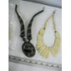 Image 2 : 2 AFRICAN HORN & BONE NECKLACES