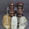 Image 7 : CP RAIL CPR, DOMINION & VARIOUS GLASS CERAMIC INSULATORS, 7PCS