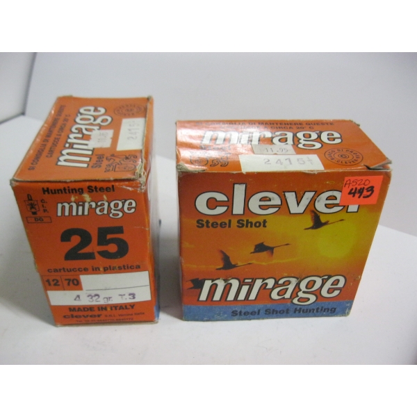 MIRAGE STEEL SHOT 12/70 32G #4|2X25 SHELLS