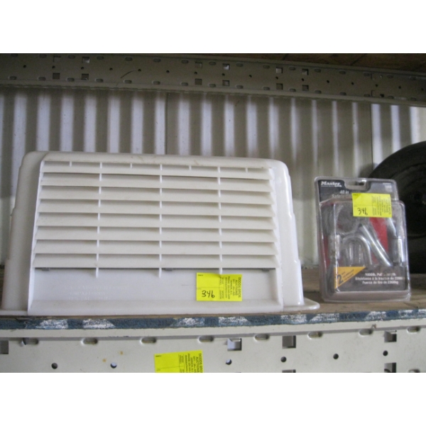 PR OF 40" SAFETY CABLES & A TRAILER VENT COVER