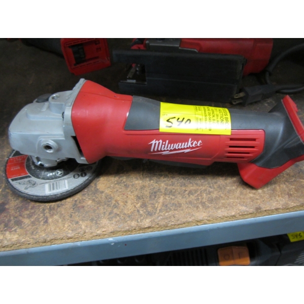 MILWAUKEE 4.5" CUTOFF/GRINDER - NO BATTERY, NO CHARGER