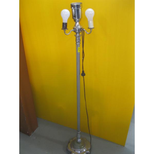 MARBLE BASED CHROME FLOOR LAMP