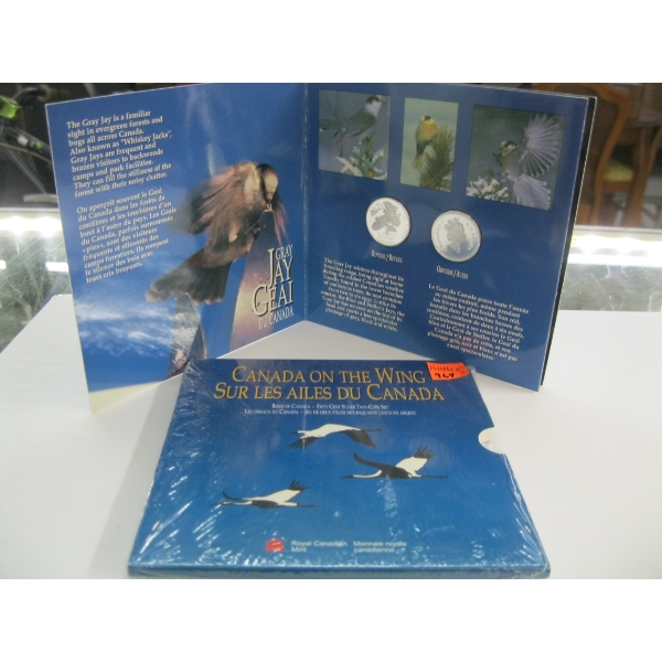 CANADA ON A WING 50 CENT SILVER 2 COIN SET