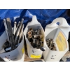 Image 2 : 3 CONTAINERS OF ASST. SOCKETS, RATCHETS, ETC. - 1/2", 3/8", 1/4" DRIVE