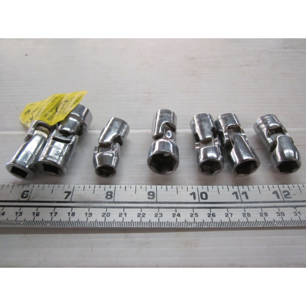 7 SNAP ON SWIVEL SOCKETS - 3/8" DRIVE