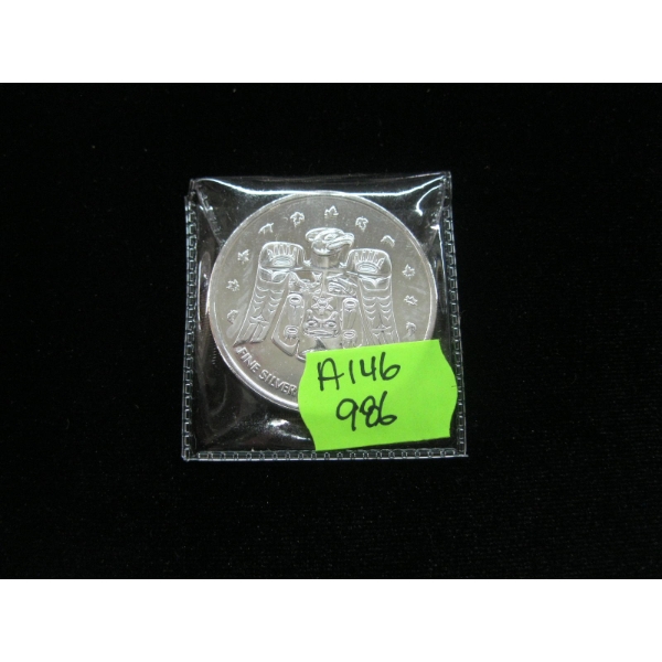 2009 $5 1 OZ. .999 SILVER COIN (TAX EXEMPT)