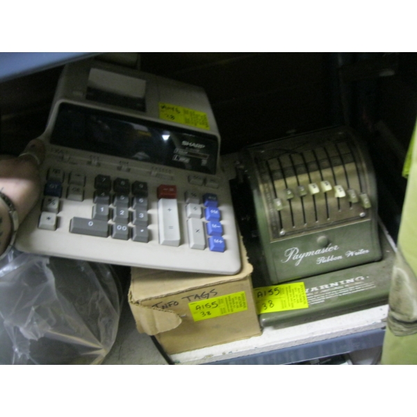 ADDING MACHINE, PAYMASTER CHEQUEWRITER, ETC.