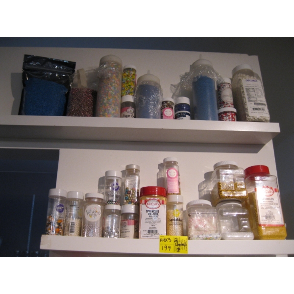 2 SHELVES OF ASST. SPRINKLES