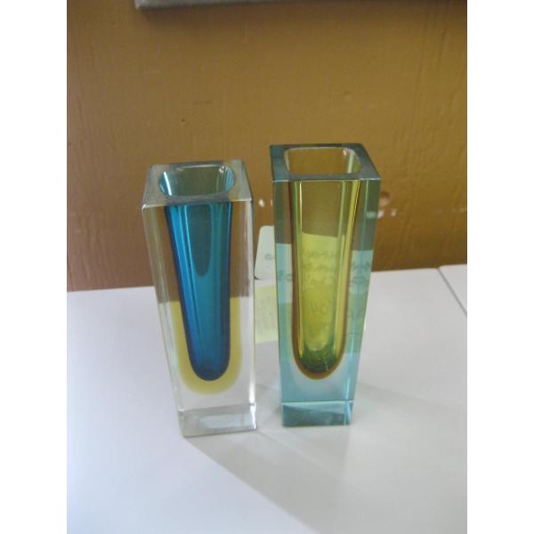 2 MURANO SAMEROSA ITALIAN VASES