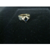 Image 2 : LADIES 10KT DIAMOND & BLUE SAPPHIRE RING W/A $1,655, SZ 7 3/4