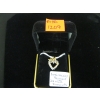 Image 4 : 10KT HEART PENDANT W/22 SMALL DIAMONDS