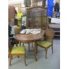 Image 1 : DINING TABLE W/4 CANE BACK CHAIRS & MATCHING CHINA CABINET