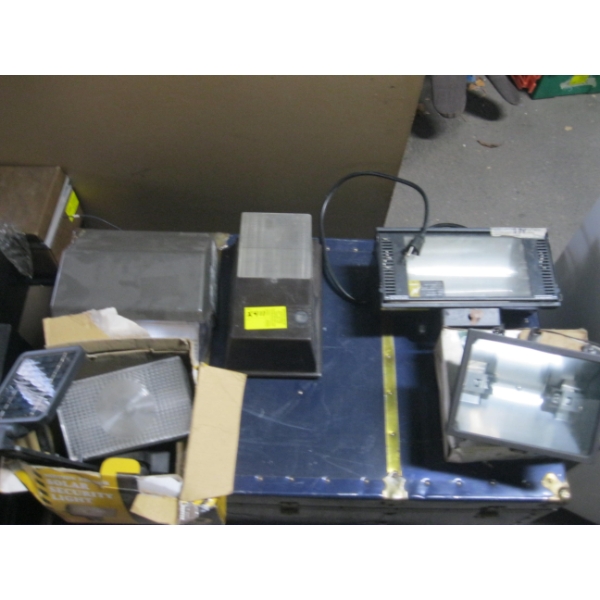 ASST. OUTDOOR SPOTLIGHTS, ETC.