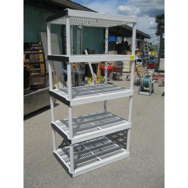 5 TIER PLASTIC SHELF UNIT