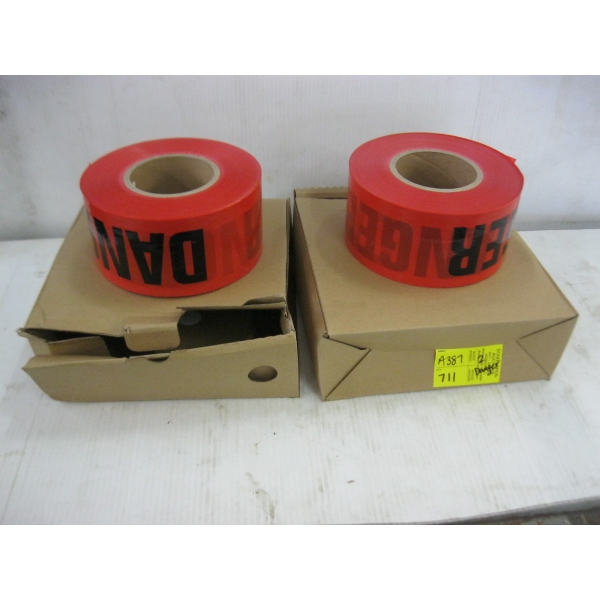 2 ROLLS OF DANGER TAPE