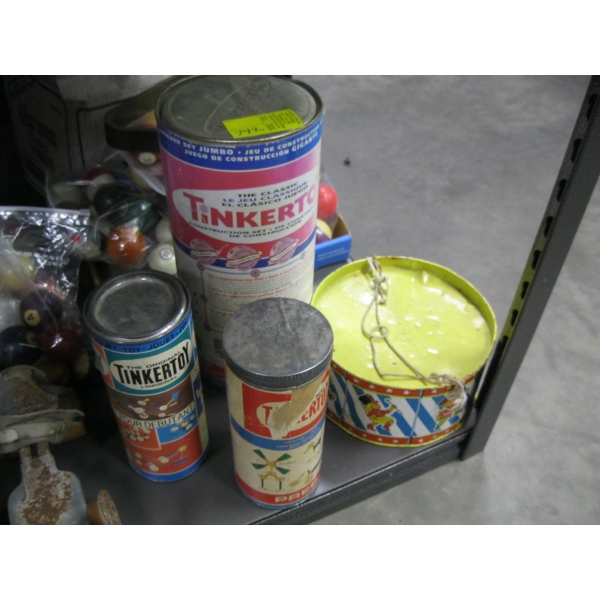TINKER TOYS & SMALL DRUM