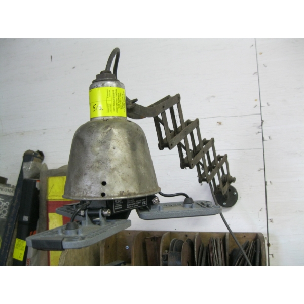 SCISSOR LIGHT FIXTURE W/NEW LED BULB