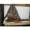 Image 1 : LEATHER GUN SCABBARD & A NEW W/TAGS CAMMO REALTREE SZ L HOODIE