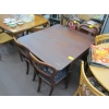 Image 2 : DROPLEAF MAHOGANY TABLE ON CASTORS