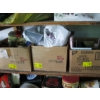 Image 1 : 3 BOXES OF MISC. SIGNS, BOOKS, CANDLES, ETC.
