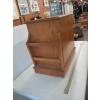 Image 3 : OAK NEWSPAPER CABINET W/SINGLE DOOR, SMALL AREA CARPET & SM. PILLOW