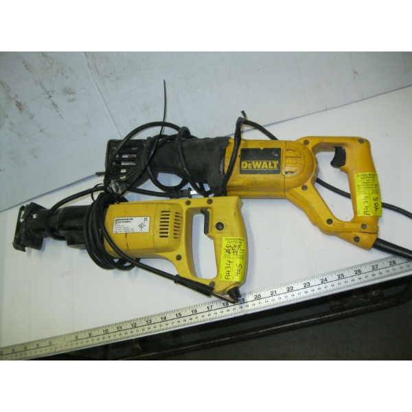 DEWALT RECIPROCATING SAW & A POWERFIST RECIPROCATING SAW