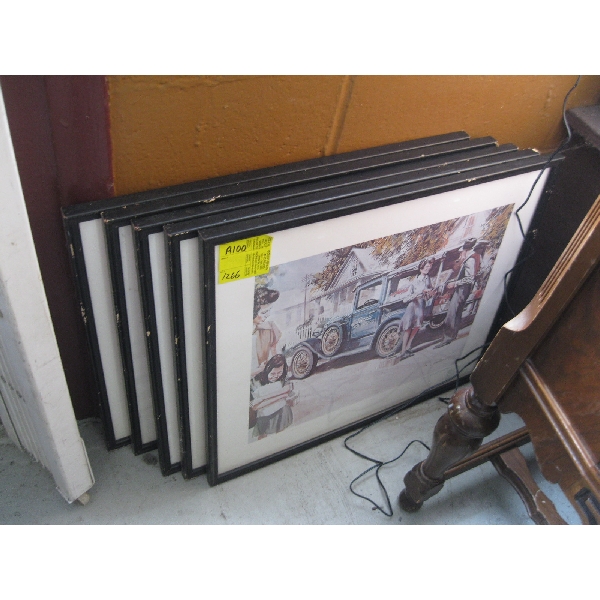 SET OF 5 FRAMED PRINTS