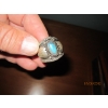 Image 3 : SILVER RING W/TURQUOISE STONE