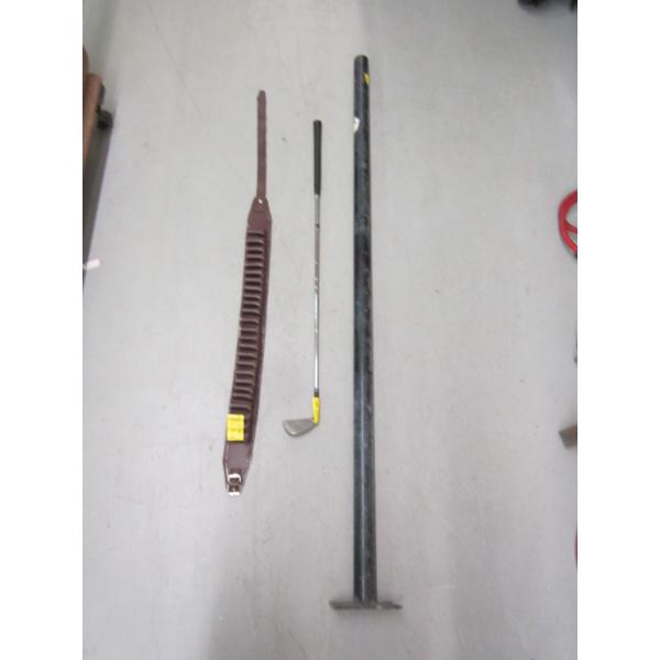 GOLF CLUB, AMMO BELT, MOUNTING POLE