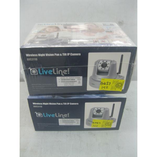 2 LIVE LINE WIRELESS NIGHT VISION PAN & TILT IP CAMERAS - NEW IN BOX