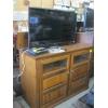 Image 1 : ELECTRIC LIFT TV CABINET W/SONY TV & REMOTE