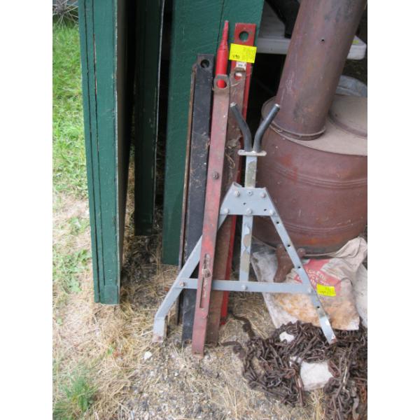 ASST. 3 POINT HITCH BARS, ETC.