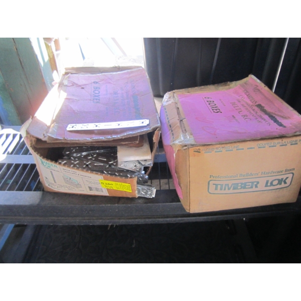 2 BOXES OF METAL TIMBER LOCK STRIPS