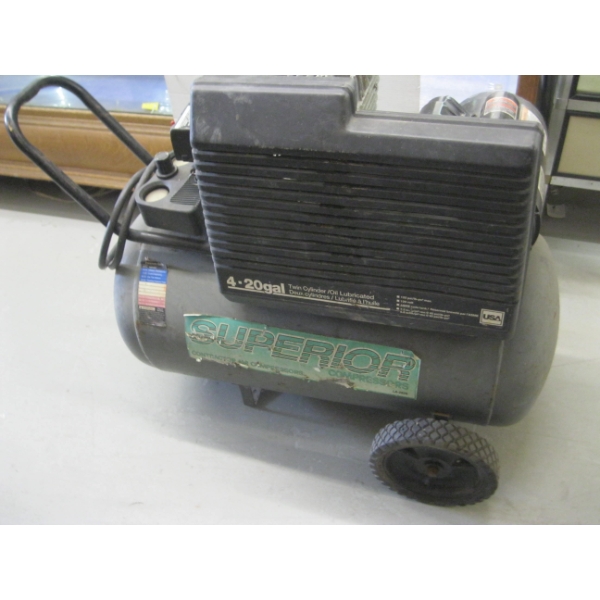SUPERIOR 20 GALLON AIR COMPRESSOR