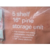 Image 2 : 2 NEW WOODEN SHELF UNITS