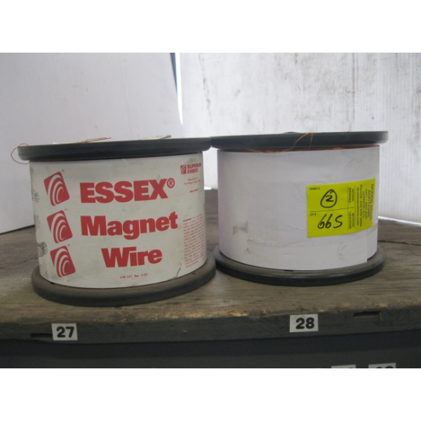 2 SPOOLS OF COPPER WIRE