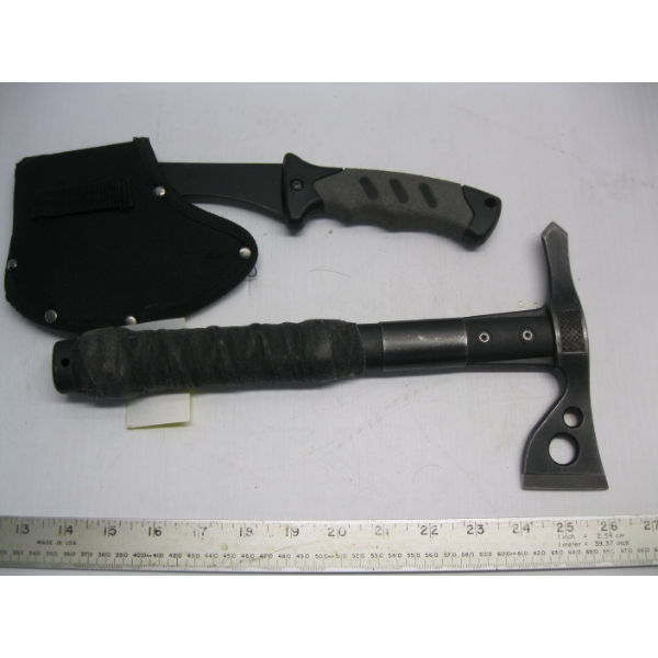2 DECORATIVE HATCHETS