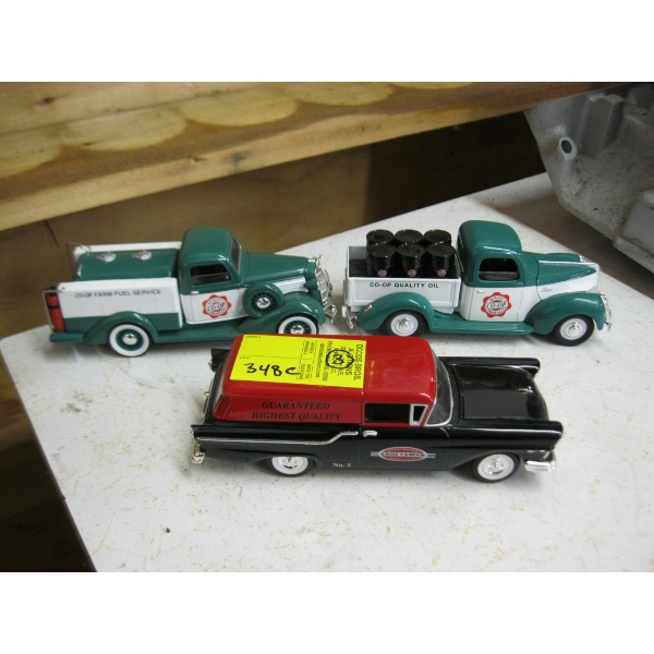 2 COOP & CRAFTSMAN DIECAST TRUCKS/CAR