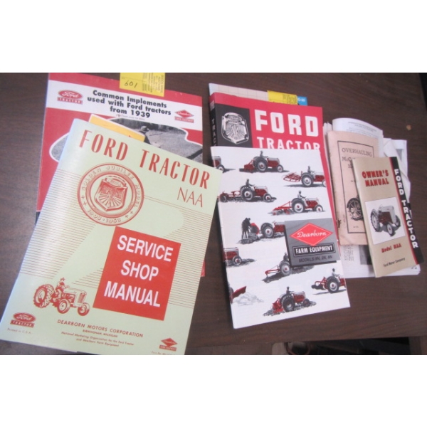 LOT OF FORD TRACTOR BOOKS & MANUALS